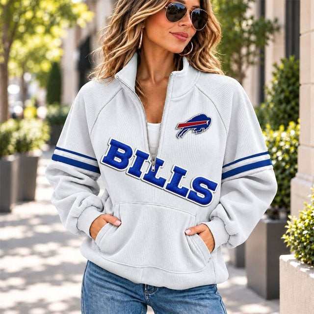 BB x NFL Corduroy Half-Zip Sweatshirt