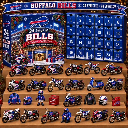 BB x NFL Personalized 24 Days Of Motorcycles Advent Calendar Blink Box