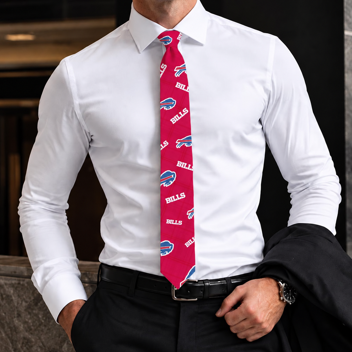BB x NFL Personalized Men NeckTie
