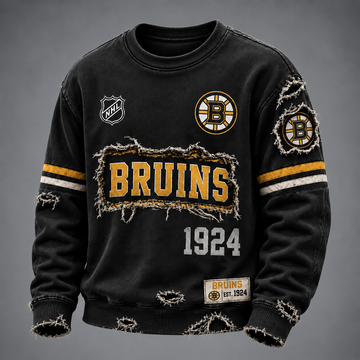 BOS x NHL Distressed Premium Sweatshirt