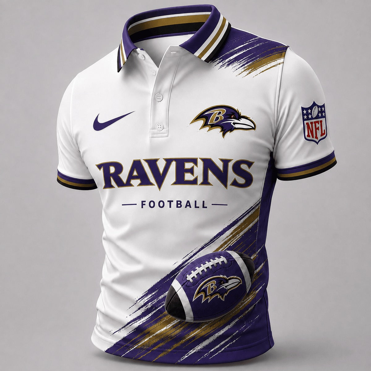 BR Premium NFL Dynamic Gridiron Style Polo