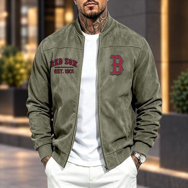 BRS x MLB Suede Bomber Jacket