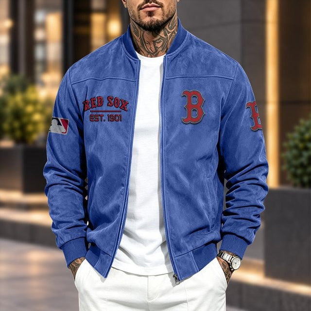 BRS x MLB Suede Bomber Jacket