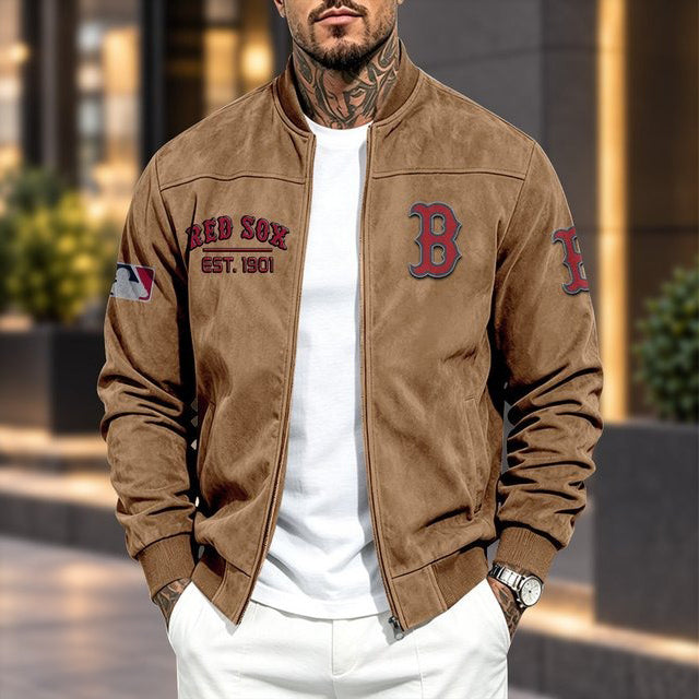 BRS x MLB Suede Bomber Jacket