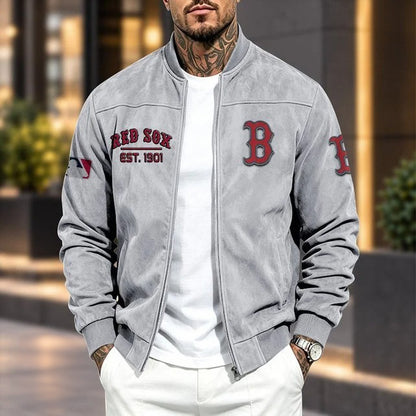 BRS x MLB Suede Bomber Jacket