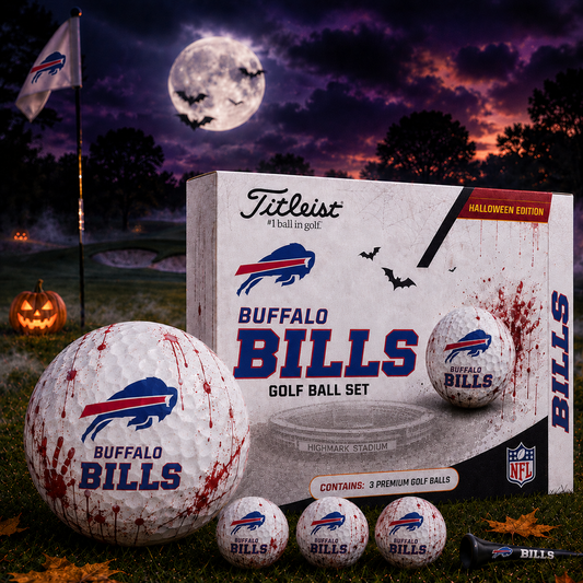 BUF x NFL Halloween Edition Golf Ball Set – 3 Premium Golf Balls