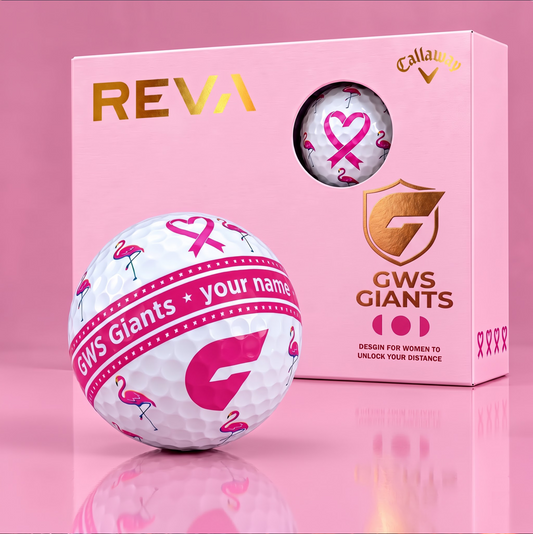 CALLAWAY REVA X PREMIUM AFL GG DELUXE PERSONALIZED GOLF BALL FOR WOMEN TOURNAMENT LIMITED EDITION
