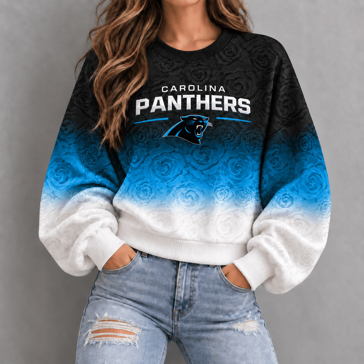 CAR x NFL Embossed Rose Ombre Sweatshirt