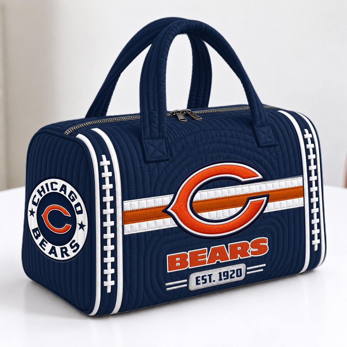 CHI x NFL Quilted Luggage Travel Bag