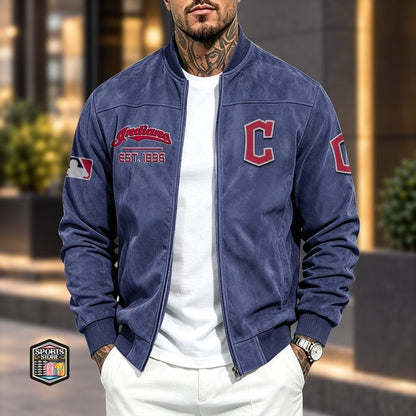 CI x MLB Suede Bomber Jacket