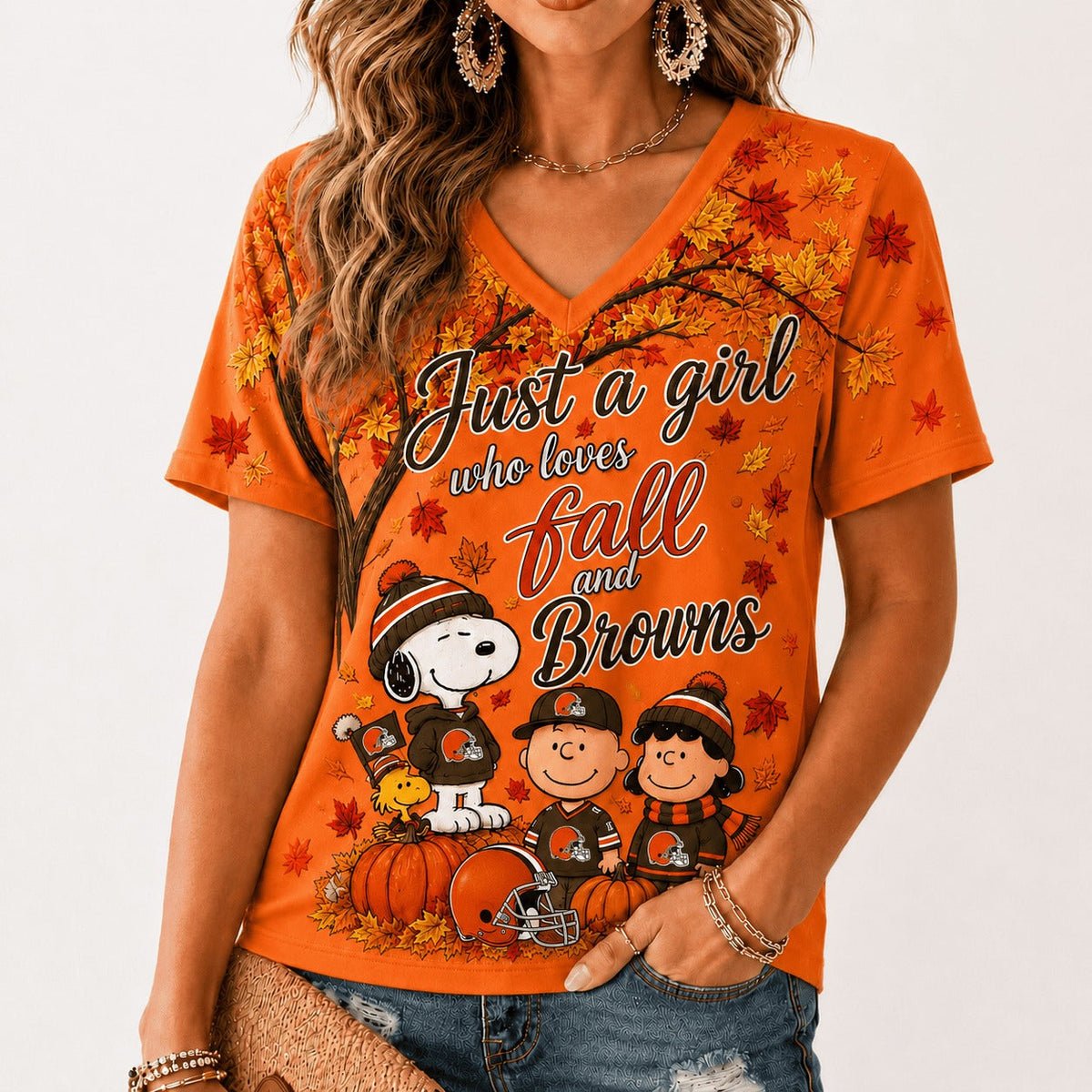 CLE Premium NFL Fall Season V-Neck