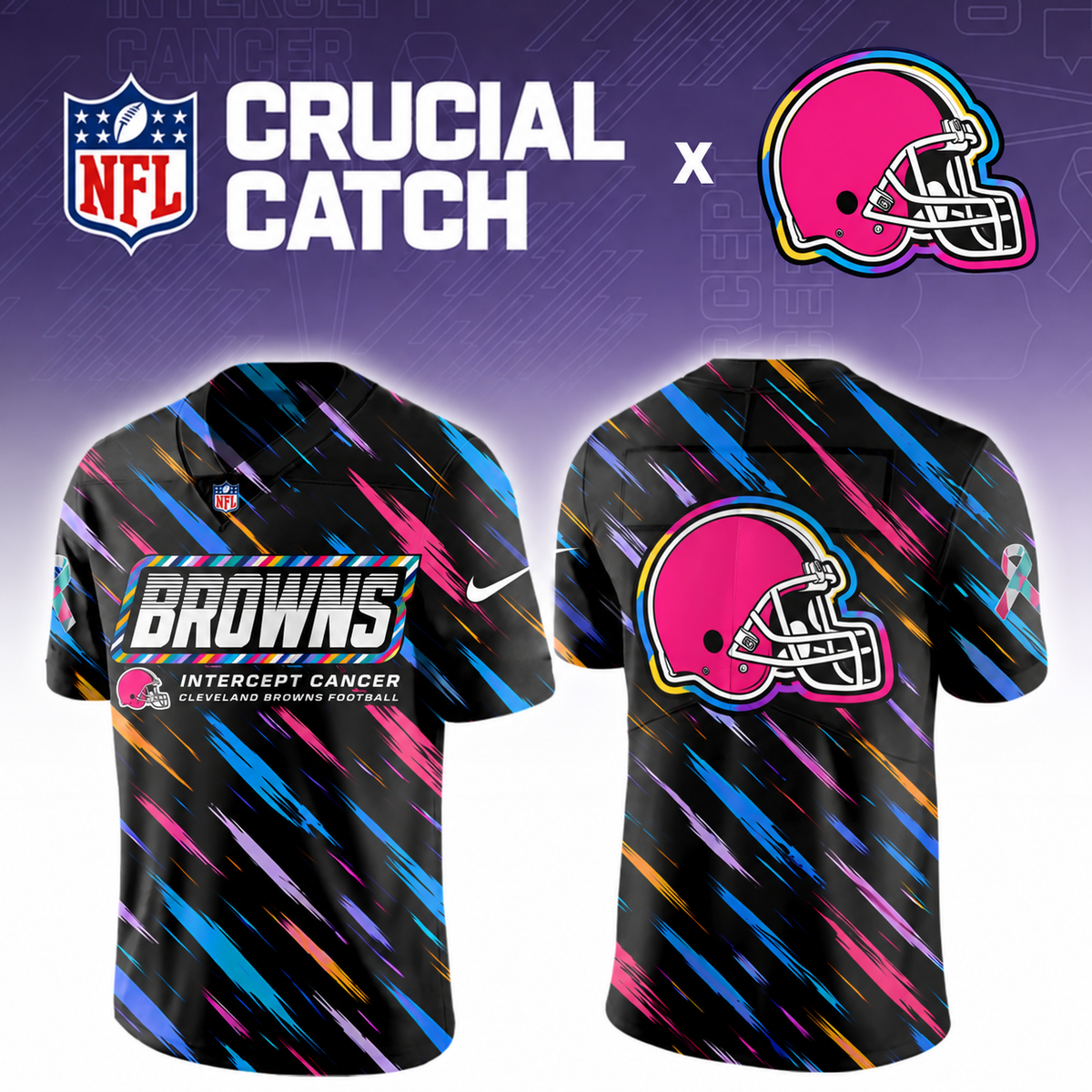 CLE x NFL Crucial Catch Football Jersey
