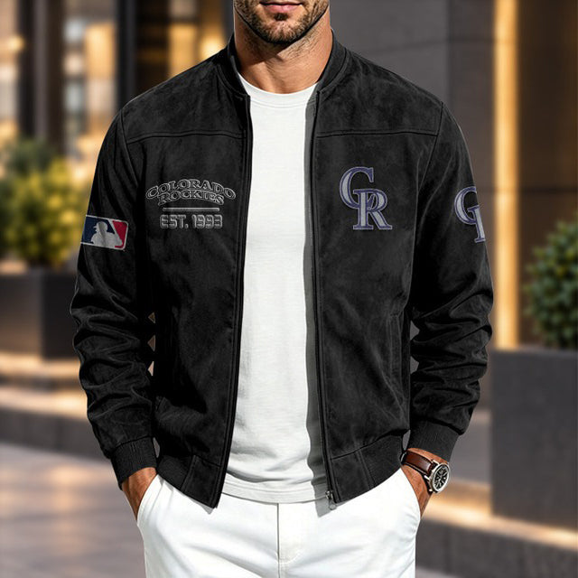 COR x MLB Suede Bomber Jacket