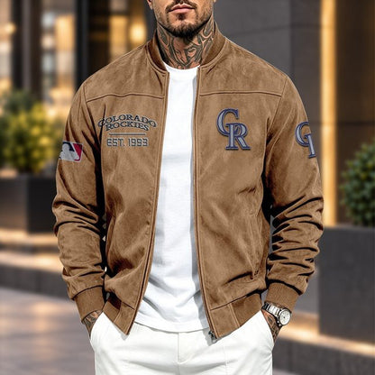 COR x MLB Suede Bomber Jacket