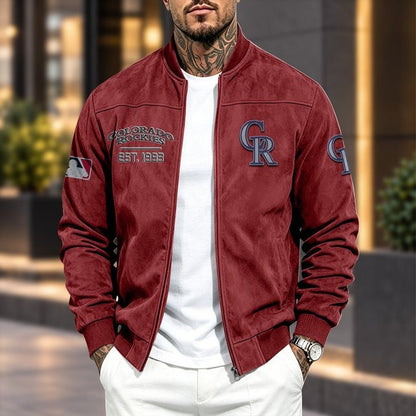COR x MLB Suede Bomber Jacket