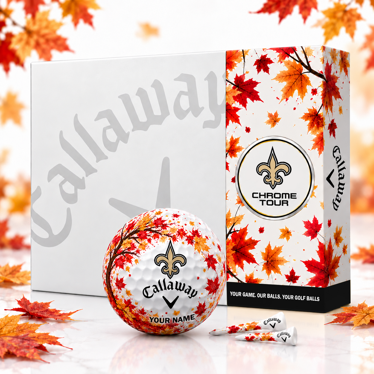 Callaway X Premium NFL NO FALL EDITION PERSONALIZED GOLF BALL â€“ LIMITED EDITION  V2