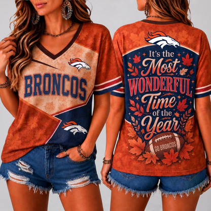 DB Premium NFL Fall Game Day V-Neck Shirt