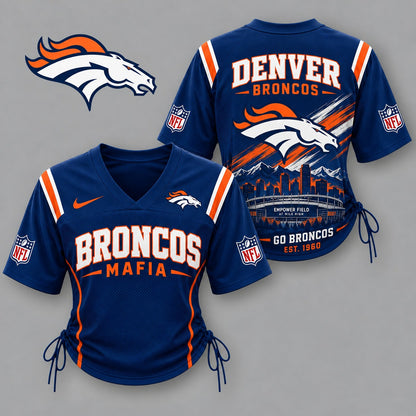 DB Premium NFL Game Day Women Lace-Up Jersey Shirt