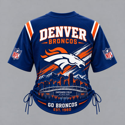 DB Premium NFL Game Day Women Lace-Up Jersey Shirt