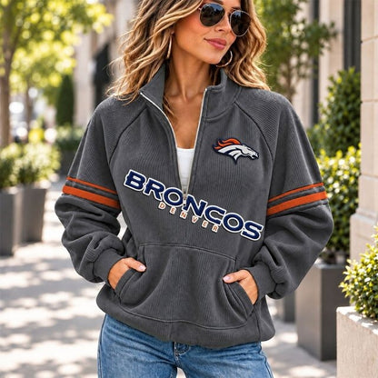 DB x NFL Corduroy Half-Zip Sweatshirt