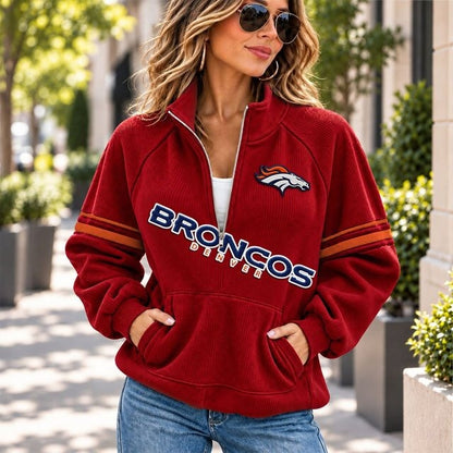DB x NFL Corduroy Half-Zip Sweatshirt