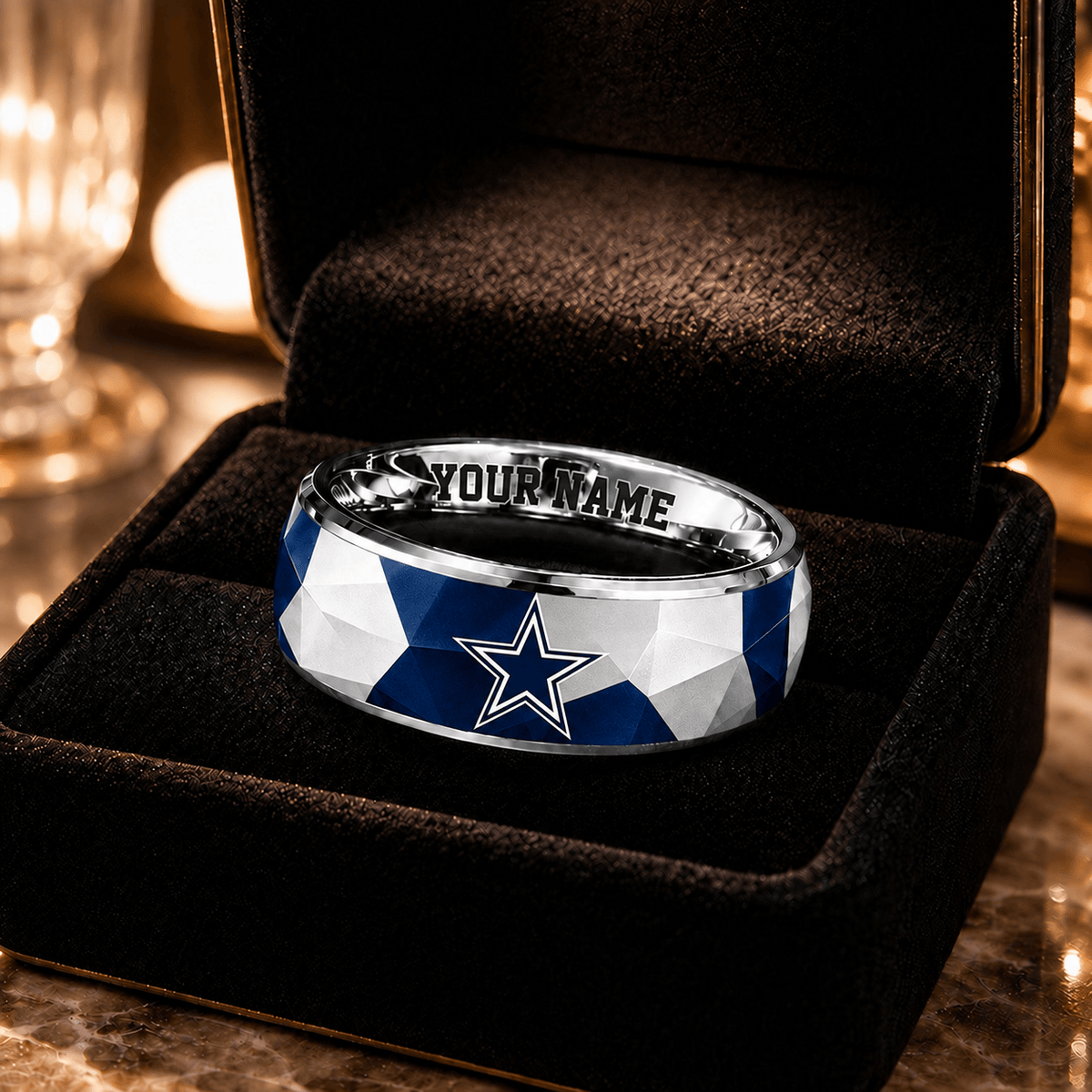 DC x NFL Ring Custom Name For Fan