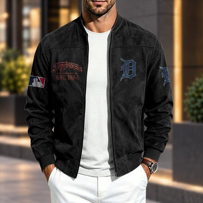 DT x MLB Suede Bomber Jacket