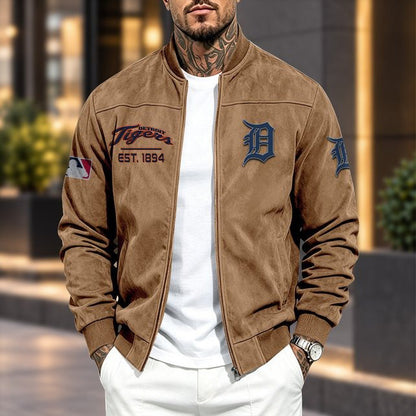 DT x MLB Suede Bomber Jacket