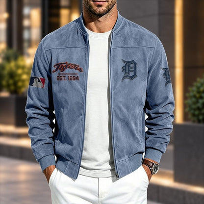 DT x MLB Suede Bomber Jacket