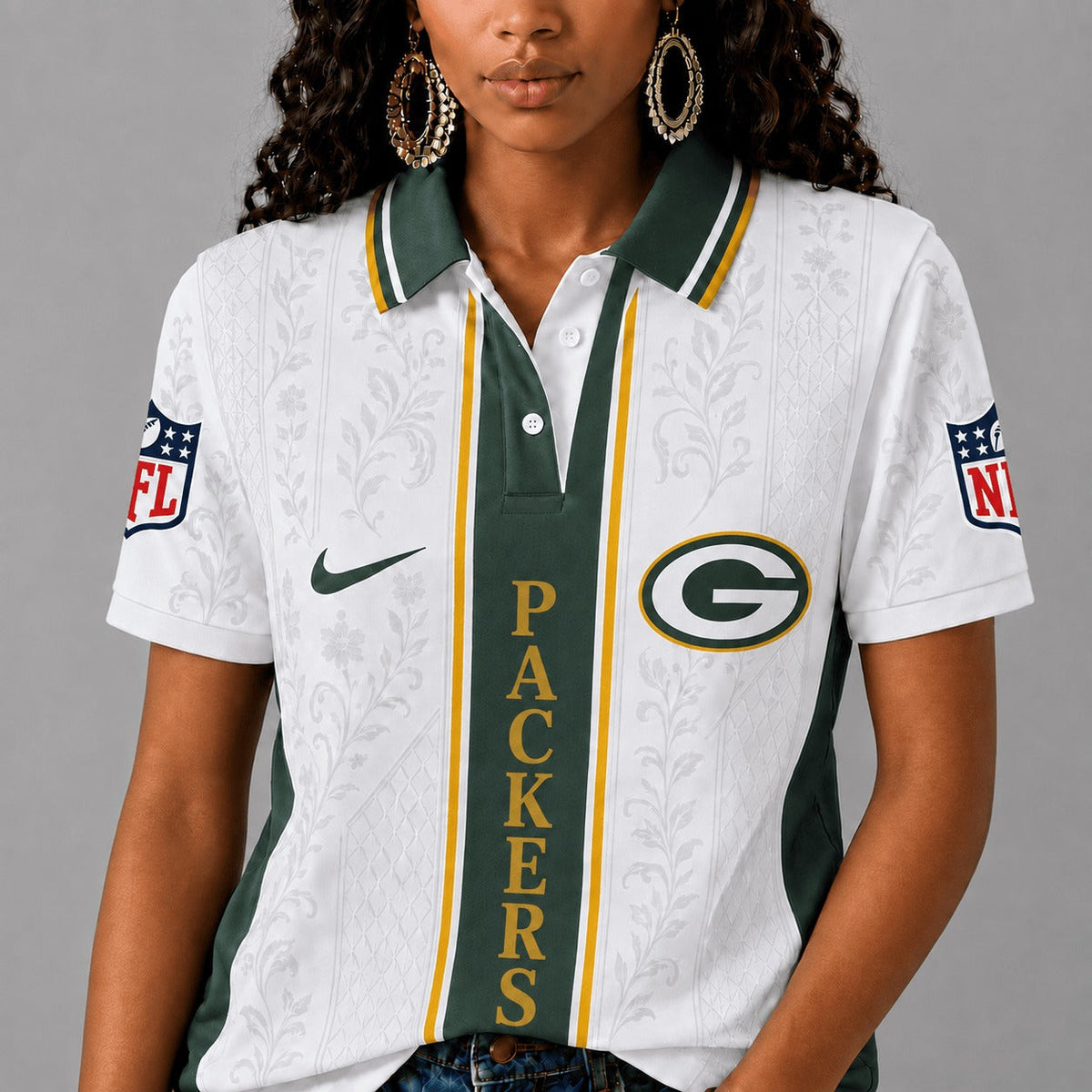 GBP Premium NFL Floral Elegance Polo Shirt