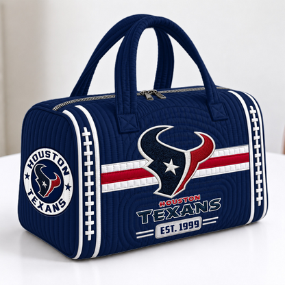 HOU x NFL Quilted Luggage Travel Bag