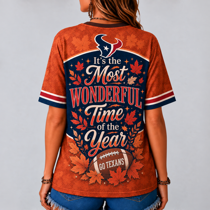 HT Premium NFL Fall Game Day V-Neck Shirt