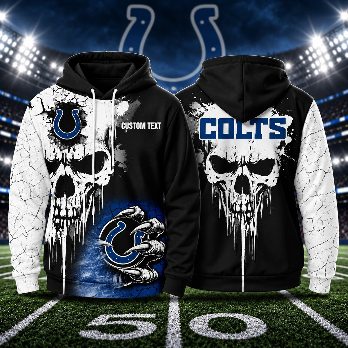 IC NFL Premium Skull Hoodie
