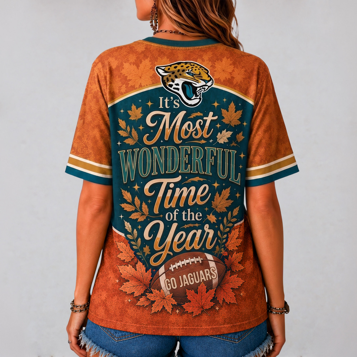 JJ Premium NFL Fall Game Day V-Neck Shirt