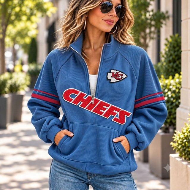 KCC x NFL Corduroy Half-Zip Sweatshirt