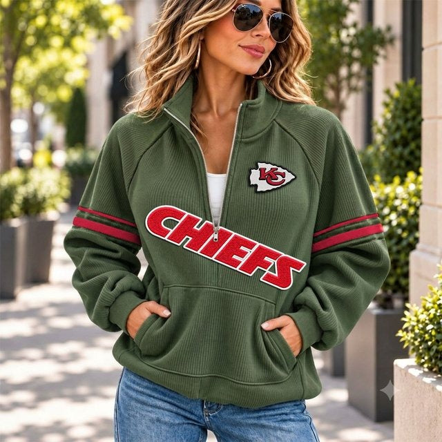 KCC x NFL Corduroy Half-Zip Sweatshirt