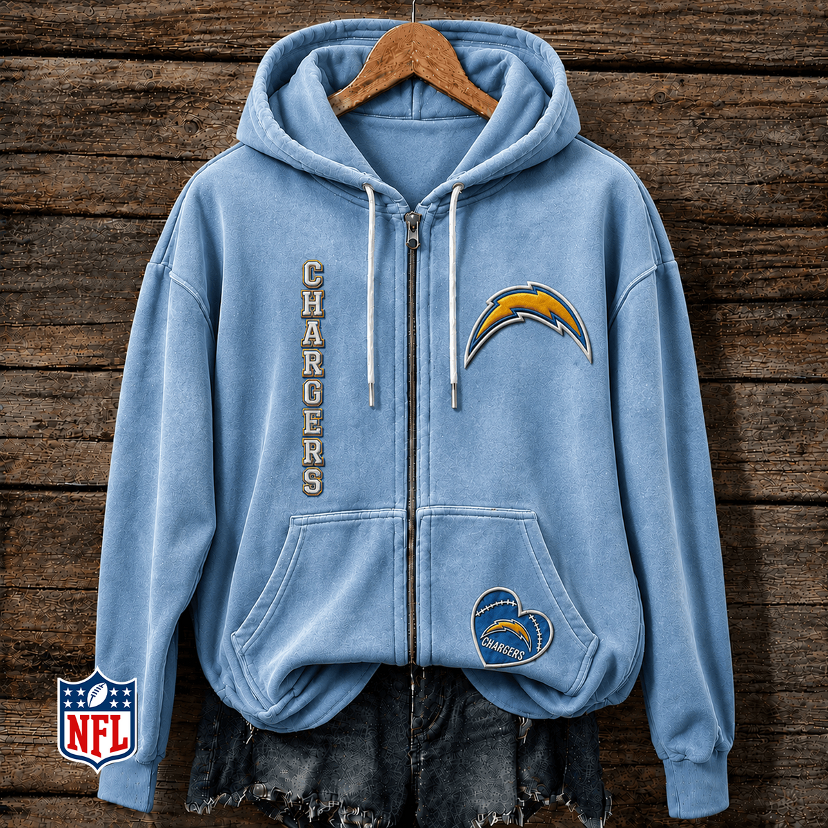 LAC x NFL Full-Zip Fleece Hoodie