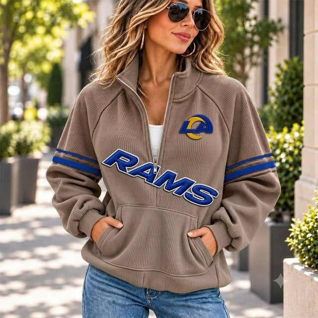 LAR x NFL Corduroy Half-Zip Sweatshirt