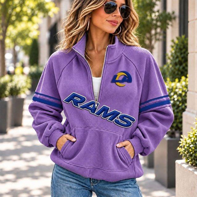 LAR x NFL Corduroy Half-Zip Sweatshirt