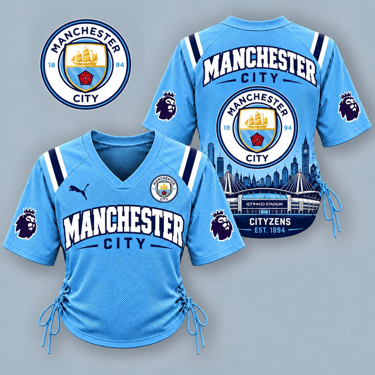 MC Premium EPL Game Day Women Lace-Up Jersey Shirt
