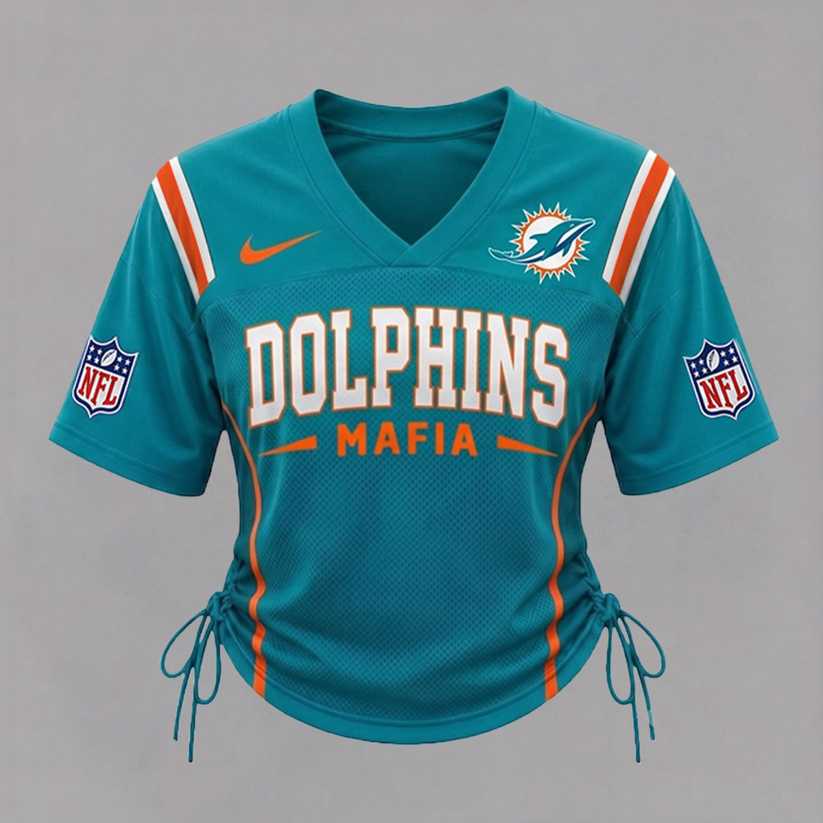 MD Premium NFL Game Day Women Lace-Up Jersey Shirt