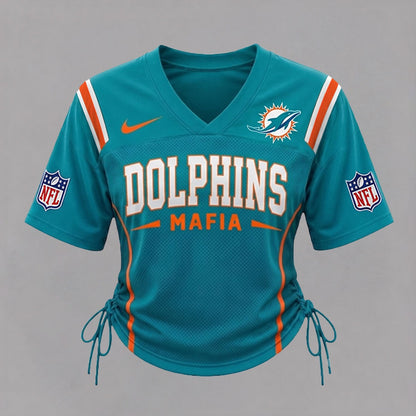 MD Premium NFL Game Day Women Lace-Up Jersey Shirt