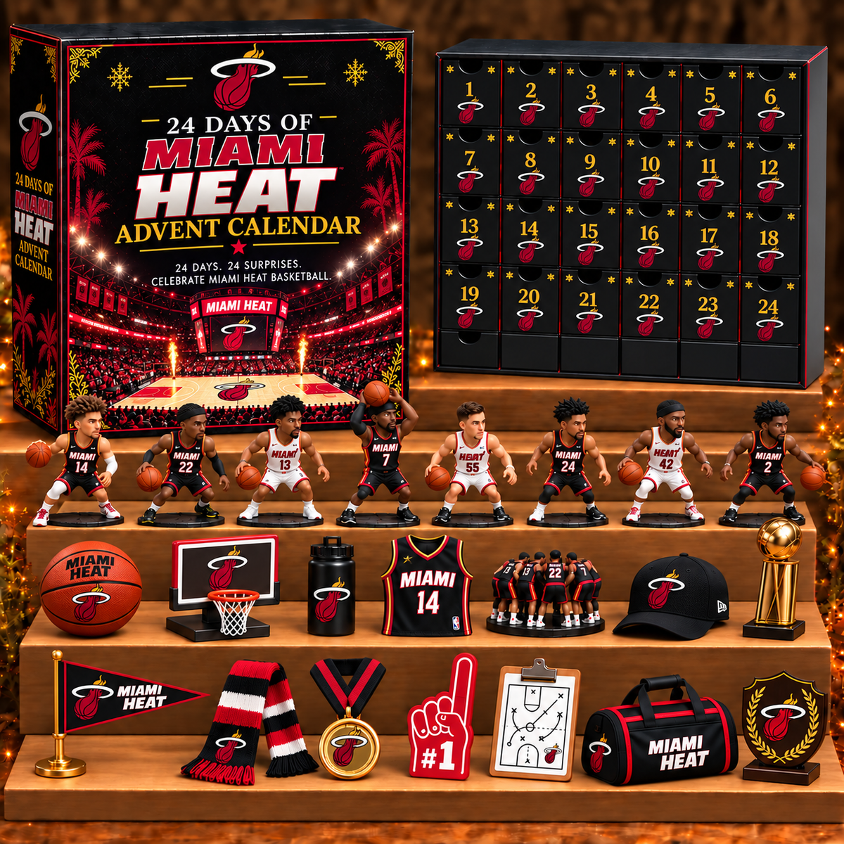 MH x NBA Personalized 24 Days Of Basketball Advent Calendar Blink Box