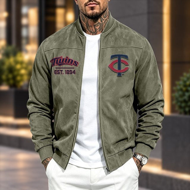 MT x MLB Suede Bomber Jacket