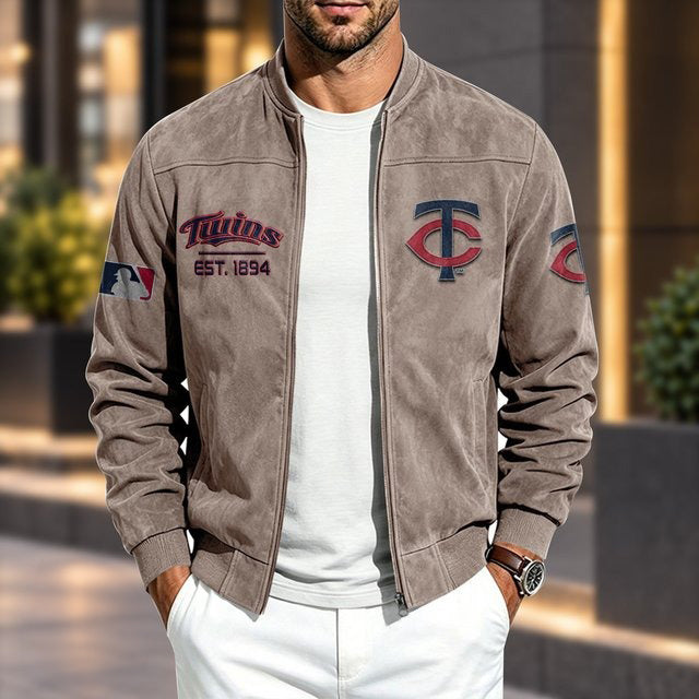 MT x MLB Suede Bomber Jacket