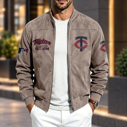 MT x MLB Suede Bomber Jacket