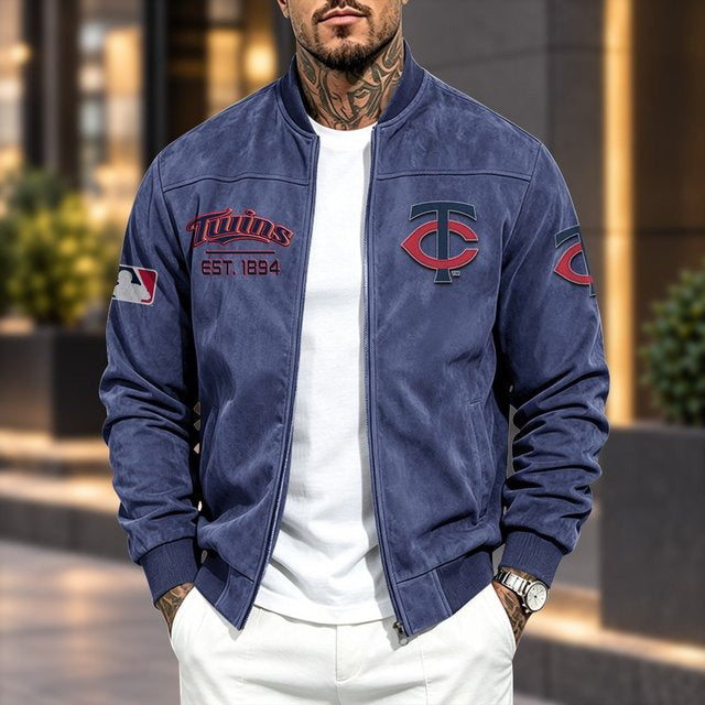 MT x MLB Suede Bomber Jacket