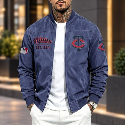 MT x MLB Suede Bomber Jacket