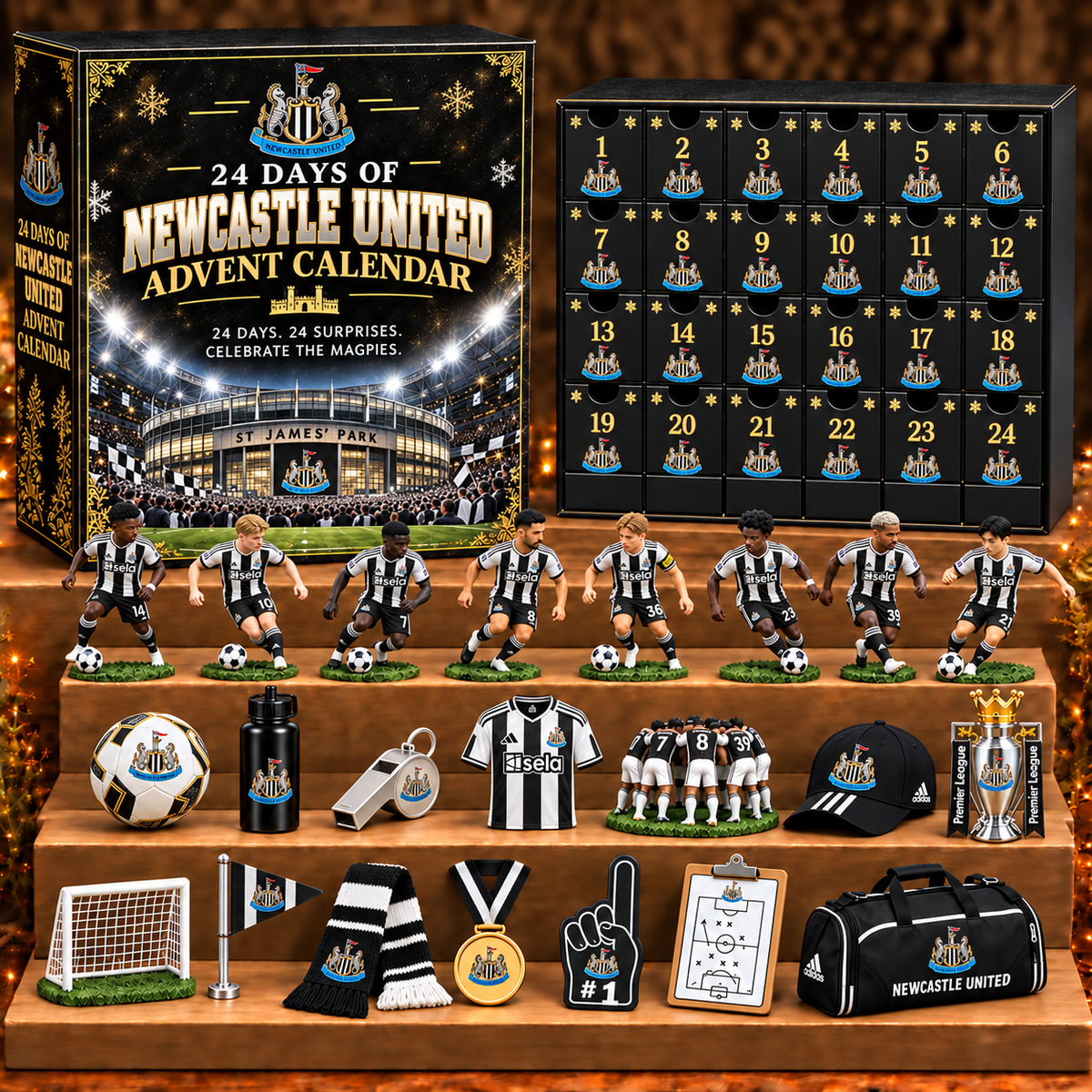 NEW x EPL Personalized 24 Days Of American Football Advent Calendar Blink Box