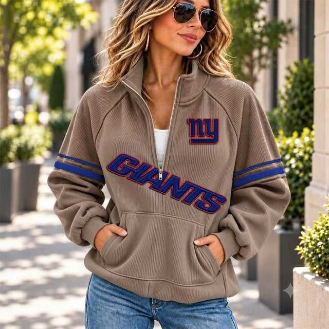 NYG x NFL Corduroy Half-Zip Sweatshirt